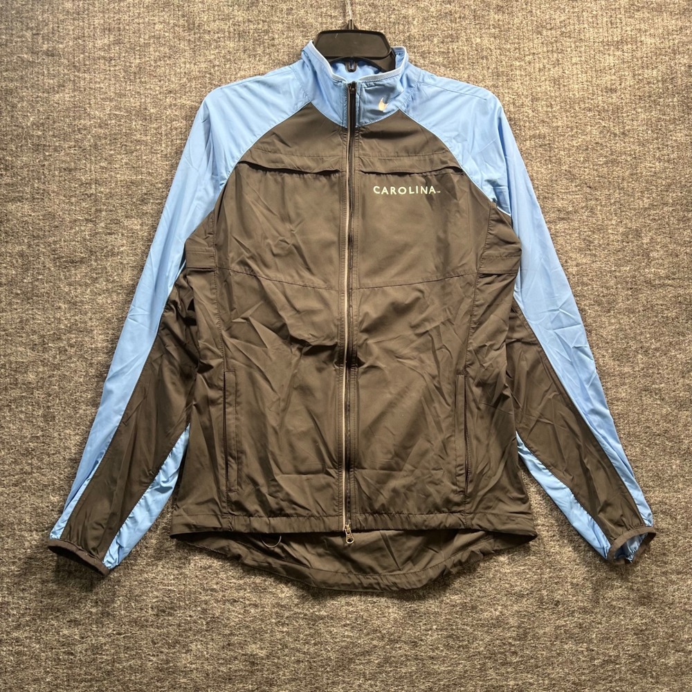 Nike Carolina Tar Heels Full Zip Track Jacket Blue Grey Small